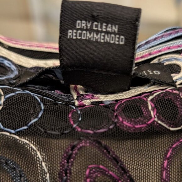 Embroidered Sheer Jacket Womens Size Small Mesh Colorful Artsy Casual Studio - Picture 3 of 10